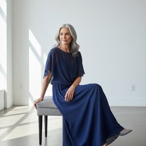 Ralph Lauren Classic Elegant Royal Blue Dress NWT Staple piece in any closet